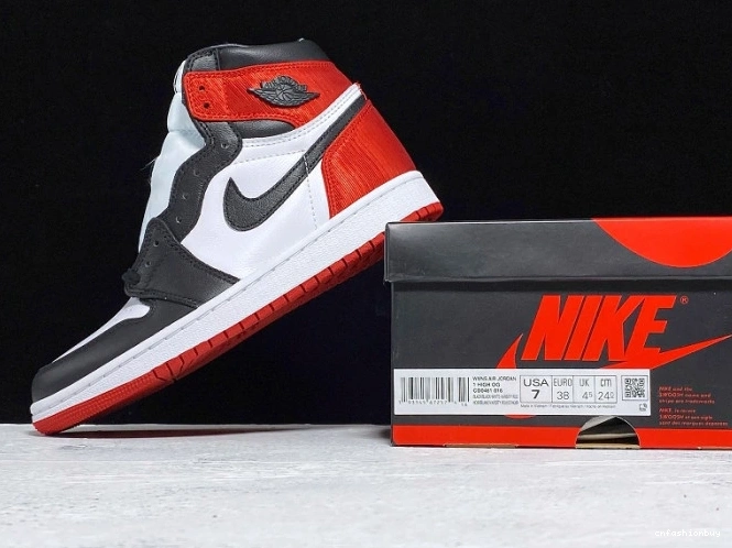 Jordan Retro CD0461-016 Satin Black 1 Toe Air High 1027